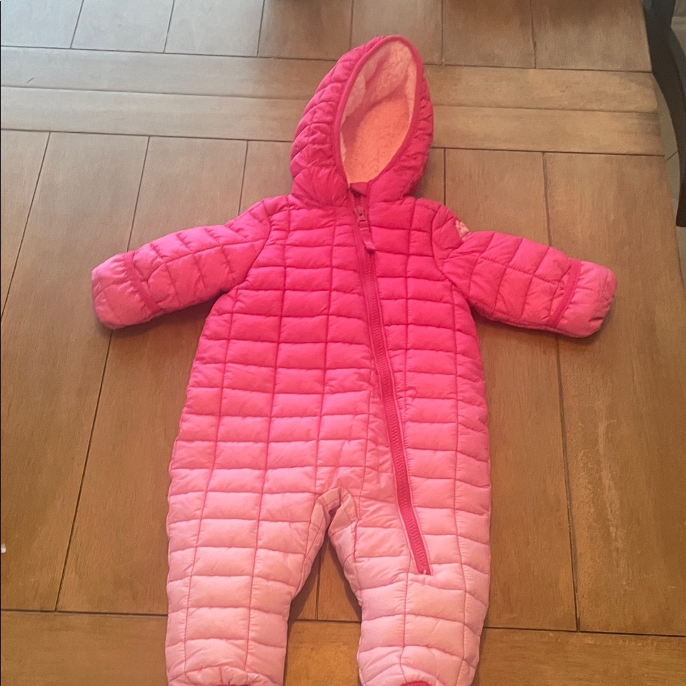 Snozu Cozy Pink Quilted Kids snow suit
